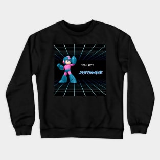 Megaman Synthwave get Crewneck Sweatshirt